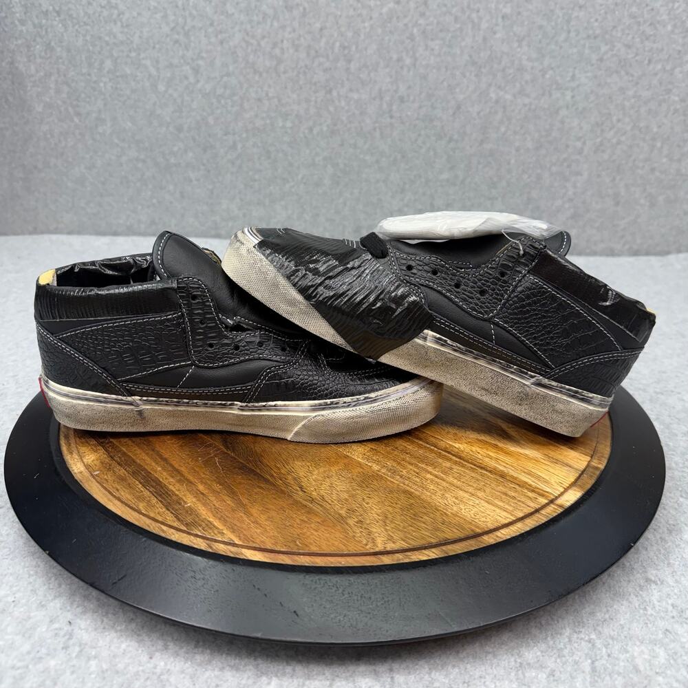 Vans Half Cab Lux Duct Shoes Women's 7.5 Skate Black Sneakers - Picture 5 of 7